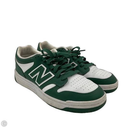 Shoes Sneakers By New Balance In Green & White, Size: 6.5