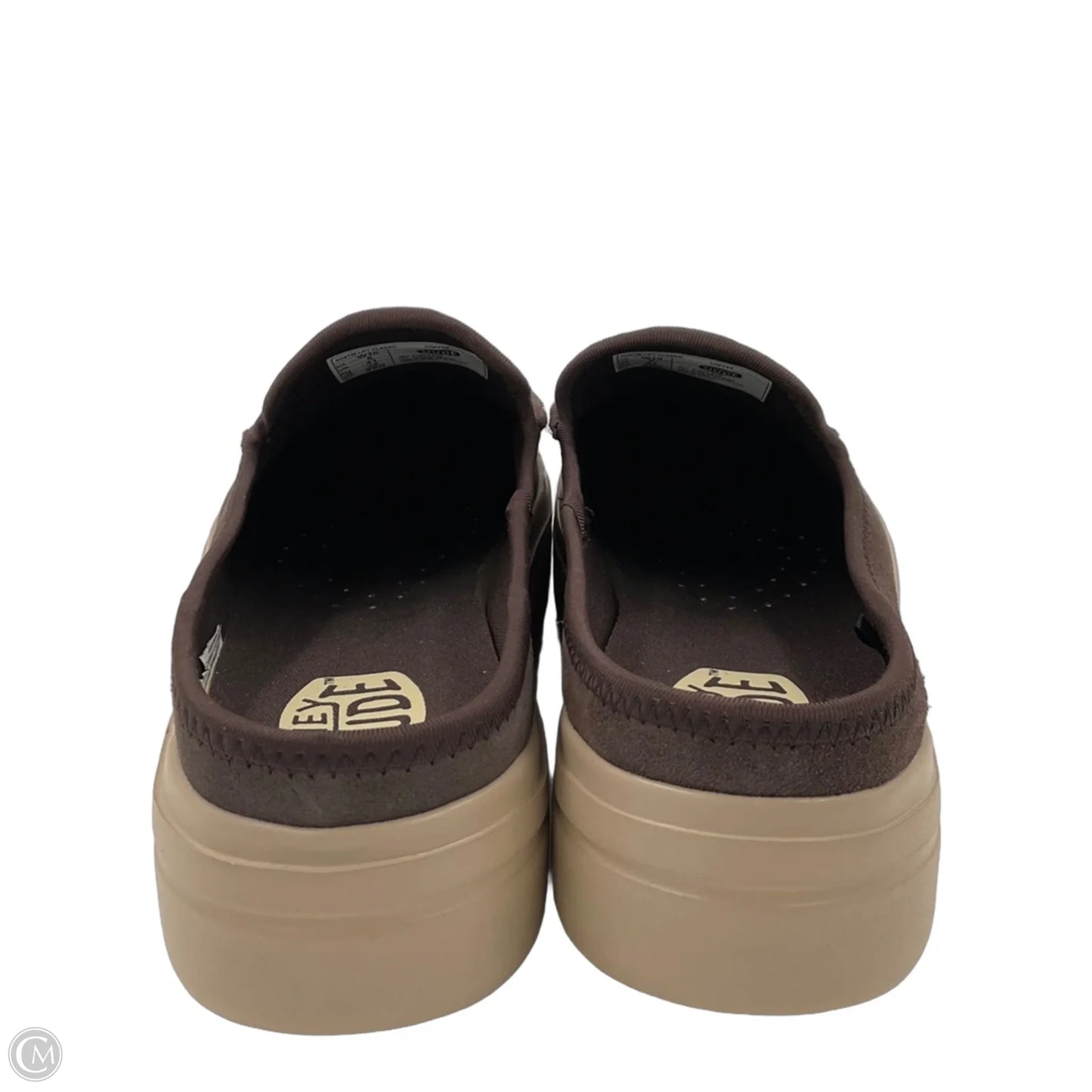 Shoes Flats By Hey Dude In Brown, Size: 10
