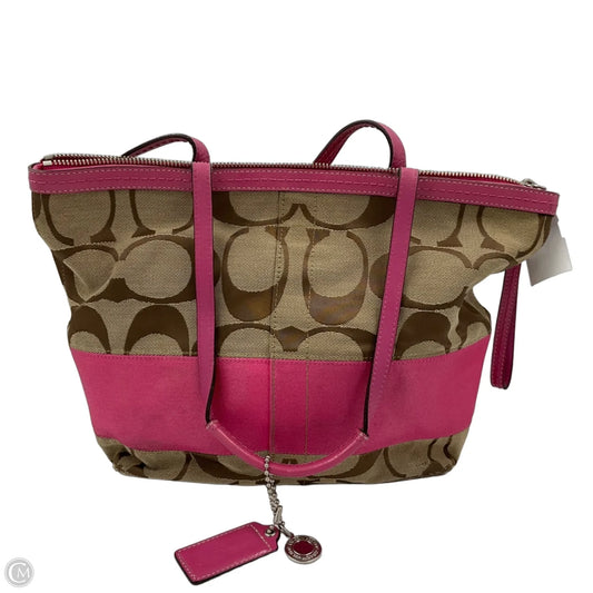 Tote Designer By Coach, Size: Medium