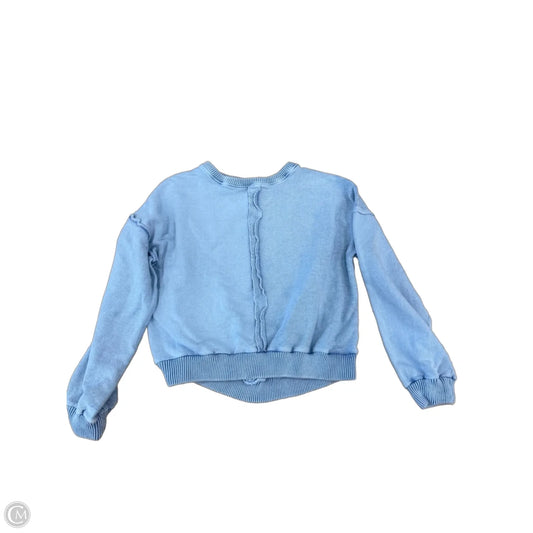Sweatshirt Crewneck By Simply Southern In Blue, Size: M
