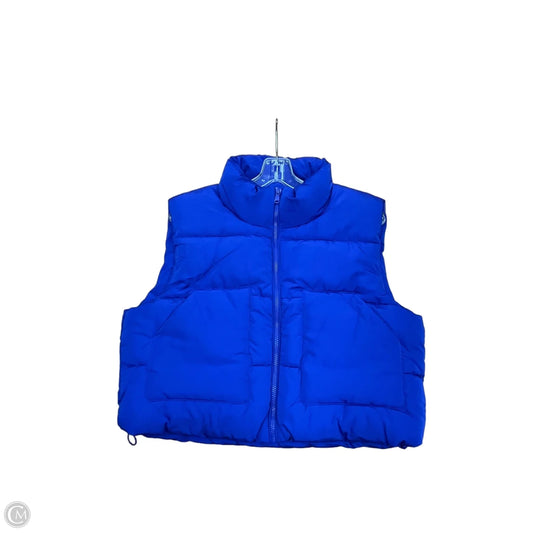 Vest Puffer & Quilted By Love Tree In Blue, Size: L