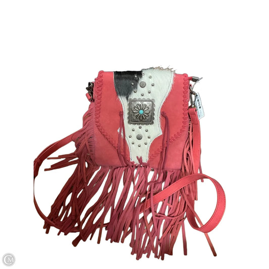 Crossbody Leather By Clothes Mentor, Size: Medium