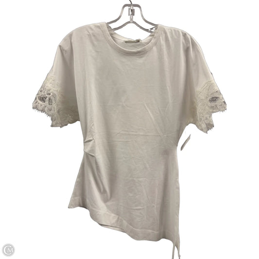 Top Short Sleeve Basic By Zara In White, Size: L