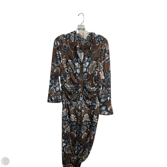Dress Casual Maxi By Julia Jordan In Brown, Size: 12