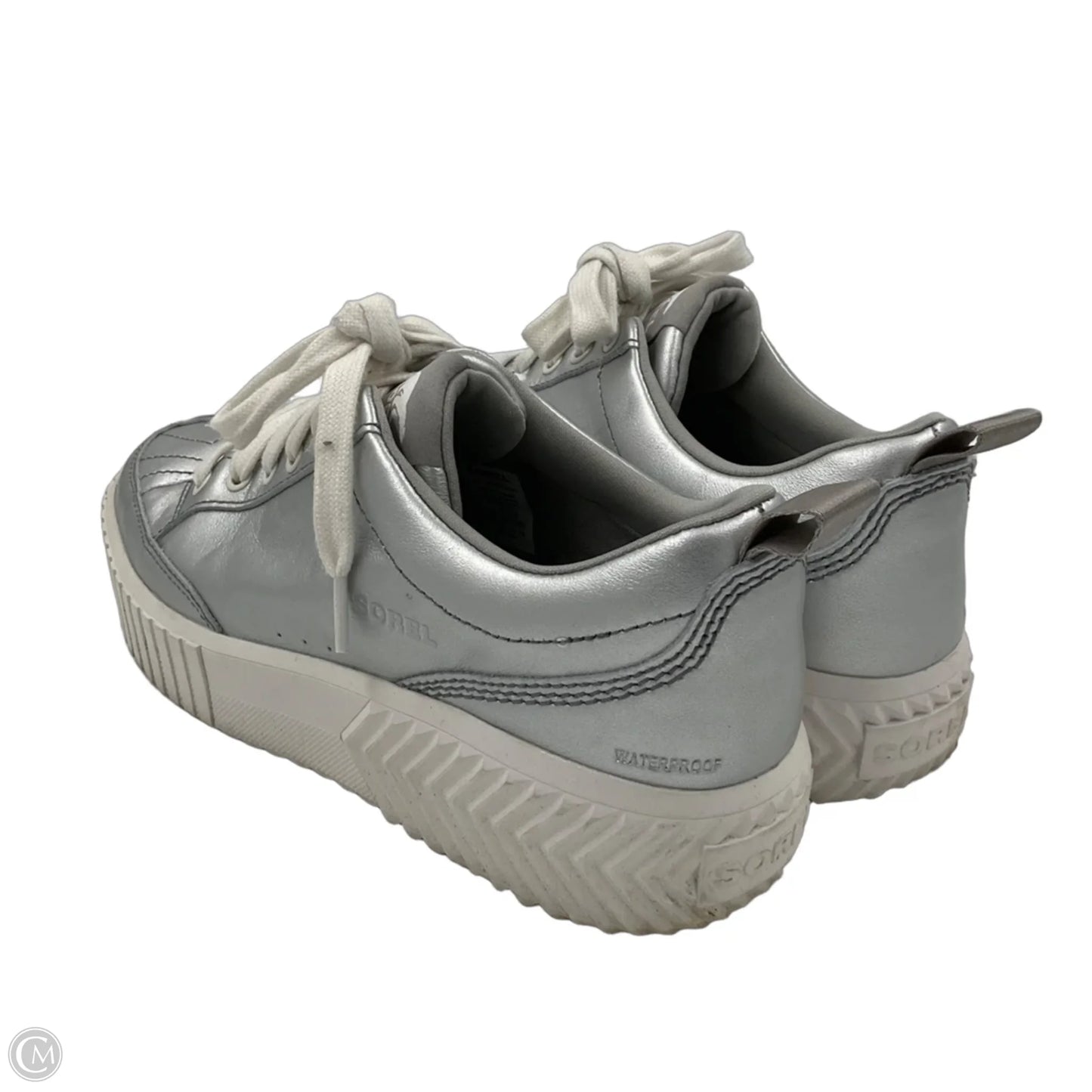 Shoes Sneakers By Sorel In Silver, Size: 11