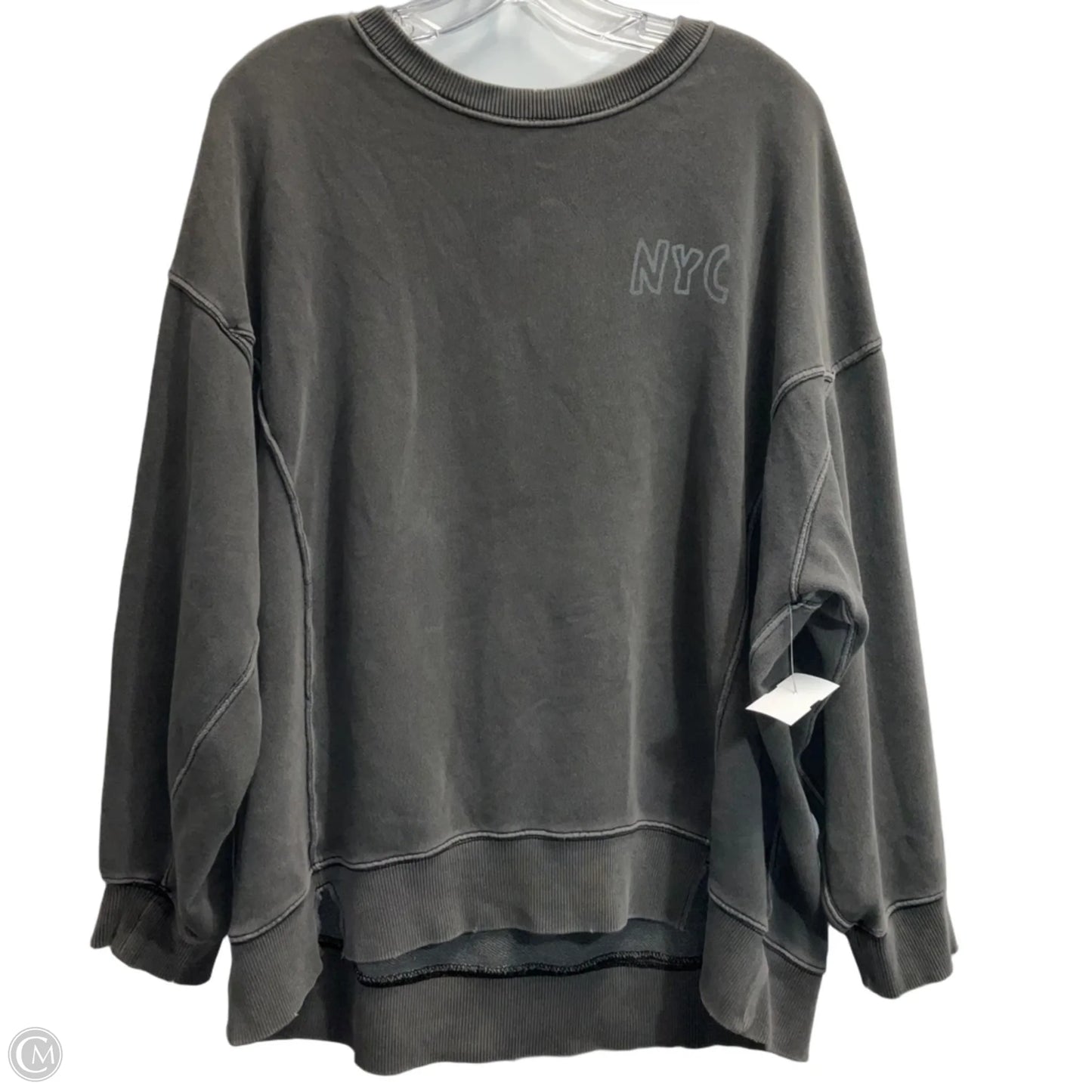 Sweatshirt Crewneck By Aerie In Grey, Size: M