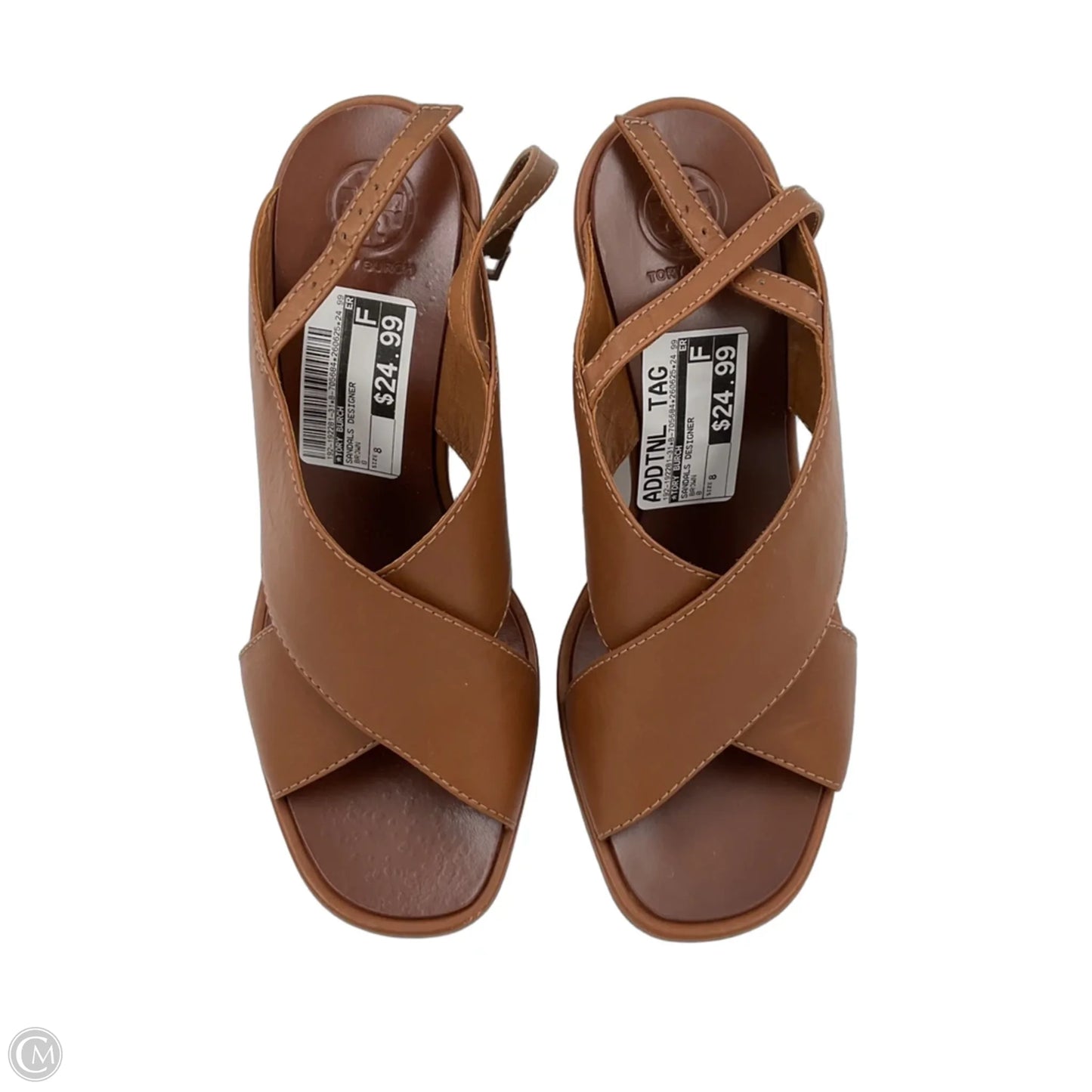 Sandals Designer By Tory Burch In Brown, Size: 8