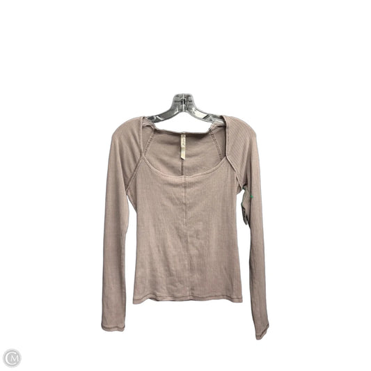Top Long Sleeve By Free People In Purple, Size: S