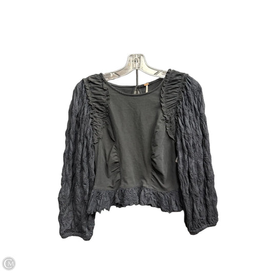 Top Long Sleeve By Free People In Black, Size: S