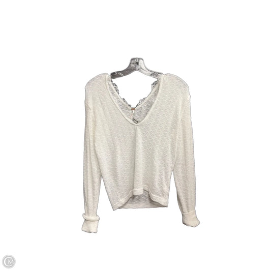 Top Long Sleeve By Free People In White, Size: Xs