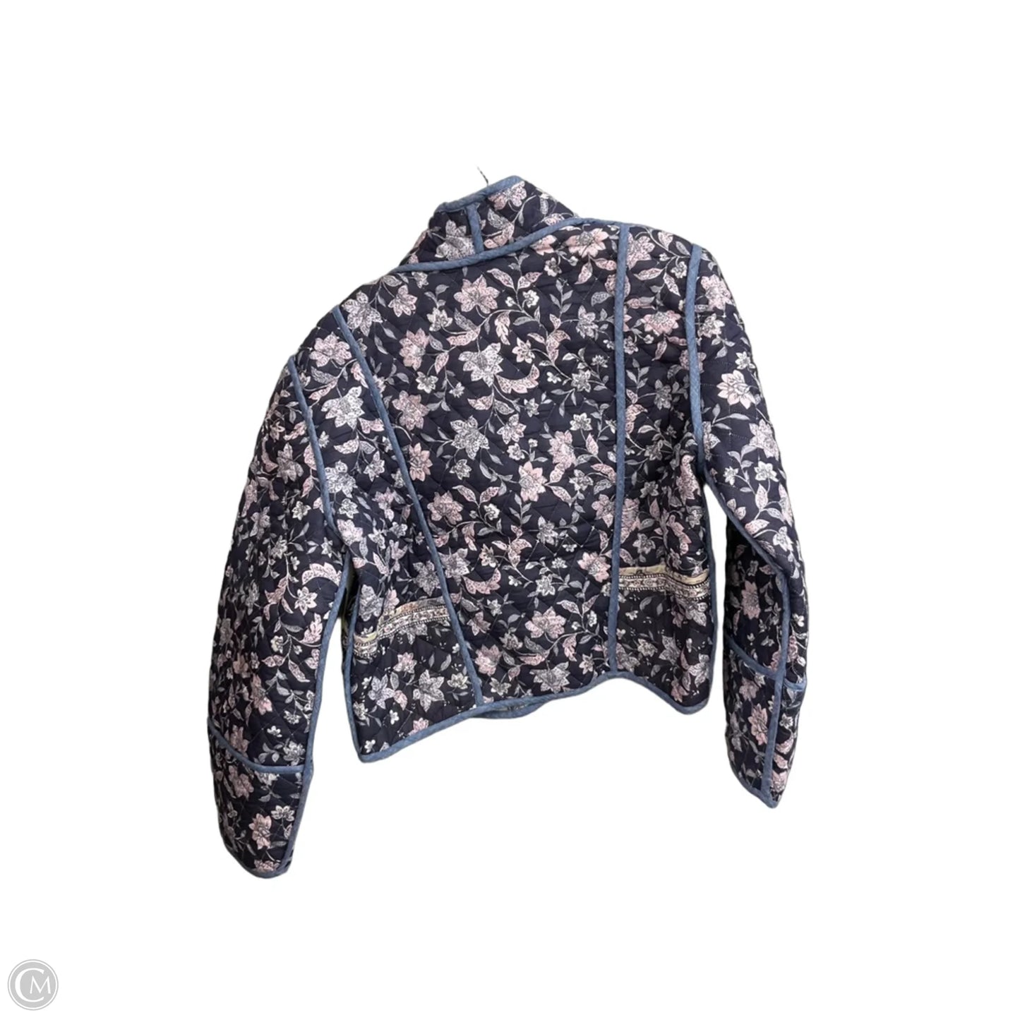 Jacket Puffer & Quilted By Mango In Blue, Size: L