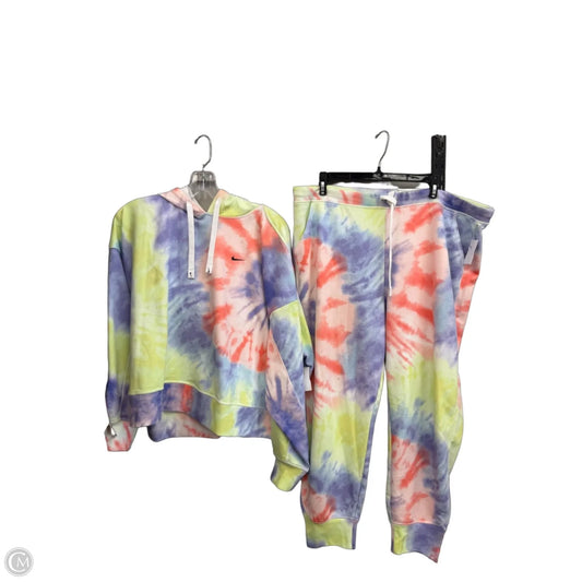 Pants Set 2pc By Nike In Tie Dye Print, Size: Xl