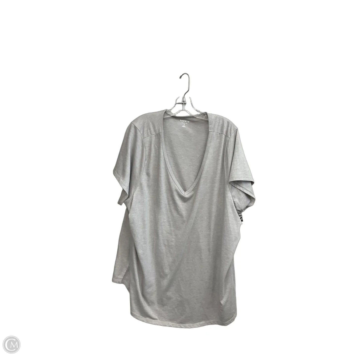 Top Short Sleeve By Torrid In Grey, Size: 4x