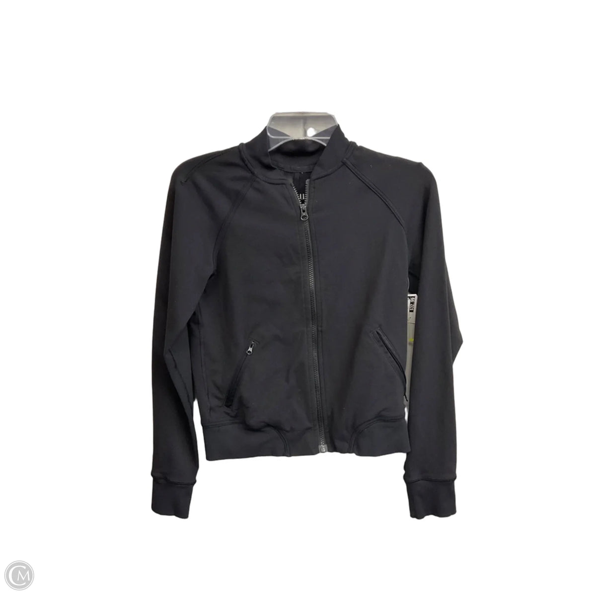 Athletic Jacket By Lululemon In Black, Size: 6