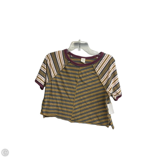 Top Short Sleeve By We The Free In Striped Pattern, Size: M