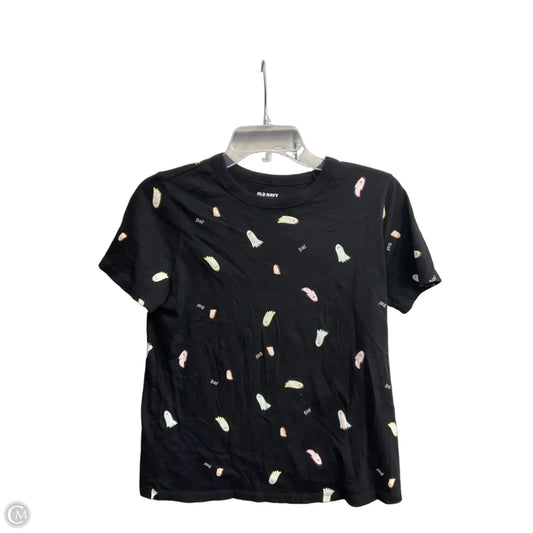 Top Short Sleeve By Old Navy In Black, Size: S