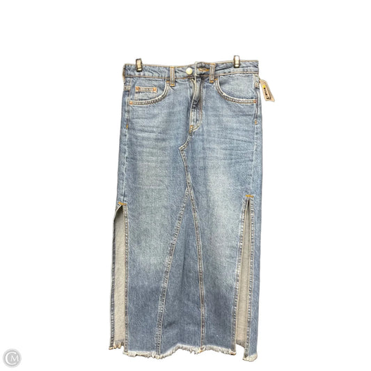 Skirt Maxi By Free People In Blue Denim, Size: 0