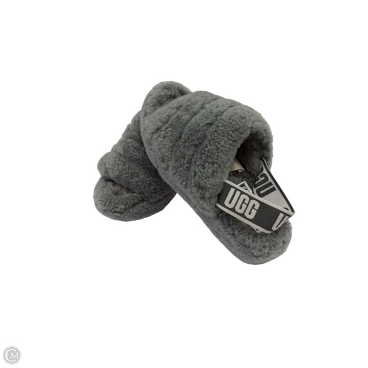 Slippers Designer By Ugg In Grey, Size: 7