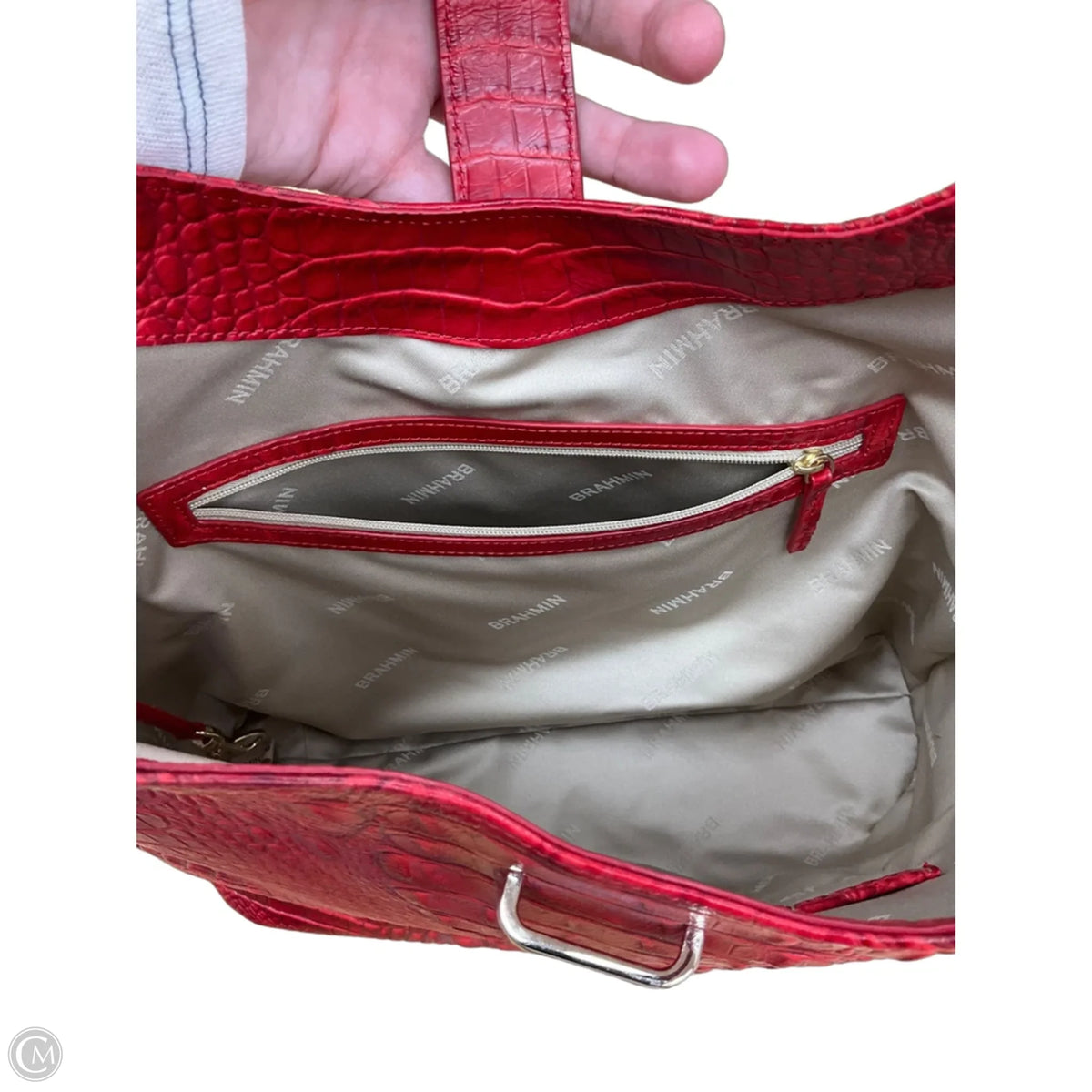 Handbag Designer By Brahmin, Size: Large