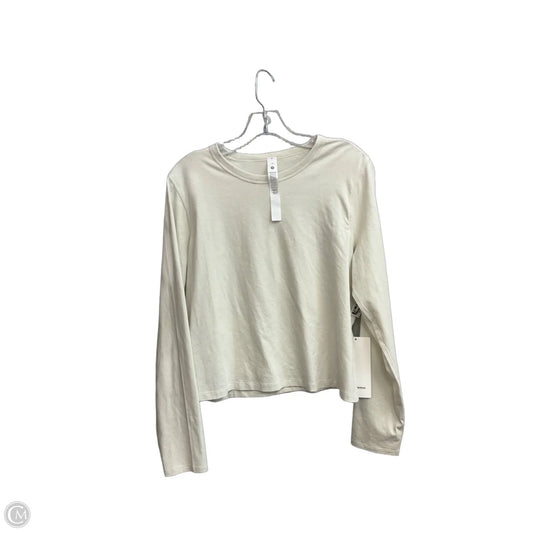 Top Long Sleeve Basic By Lululemon In Cream, Size: 10