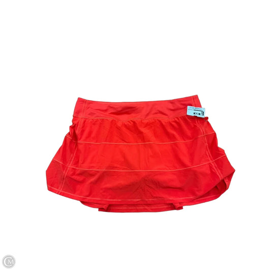Athletic Skort By Lululemon In Red, Size: L