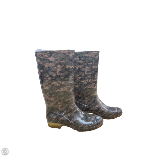 Boots Designer By Coach In Camouflage Print, Size: 8