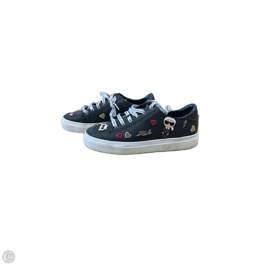 Shoes Designer By Karl Lagerfeld In Black, Size: 9.5