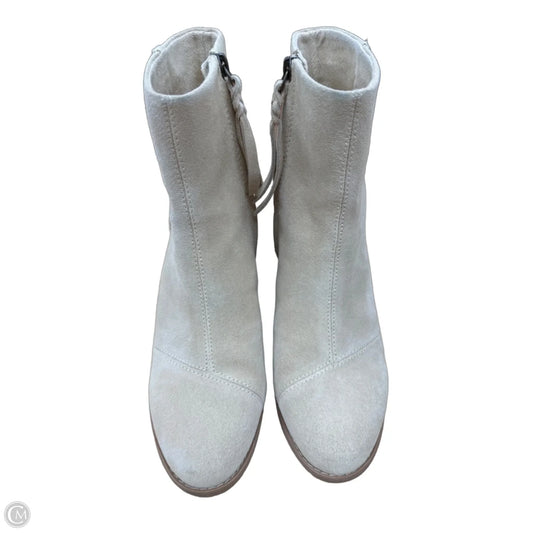 Boots Ankle Heels By Toms In Beige, Size: 8