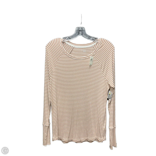 Top Long Sleeve By Offline In Striped Pattern, Size: S