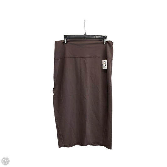 Skirt Maxi By Lululemon In Brown, Size: 14