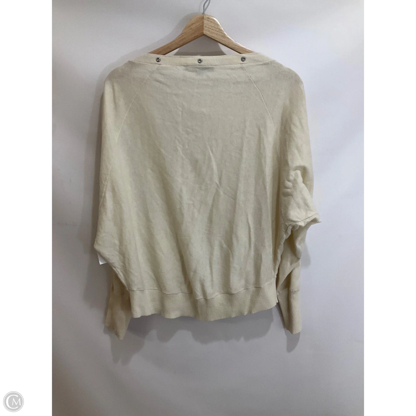 Top Long Sleeve Designer By All Saints In Cream, Size: M