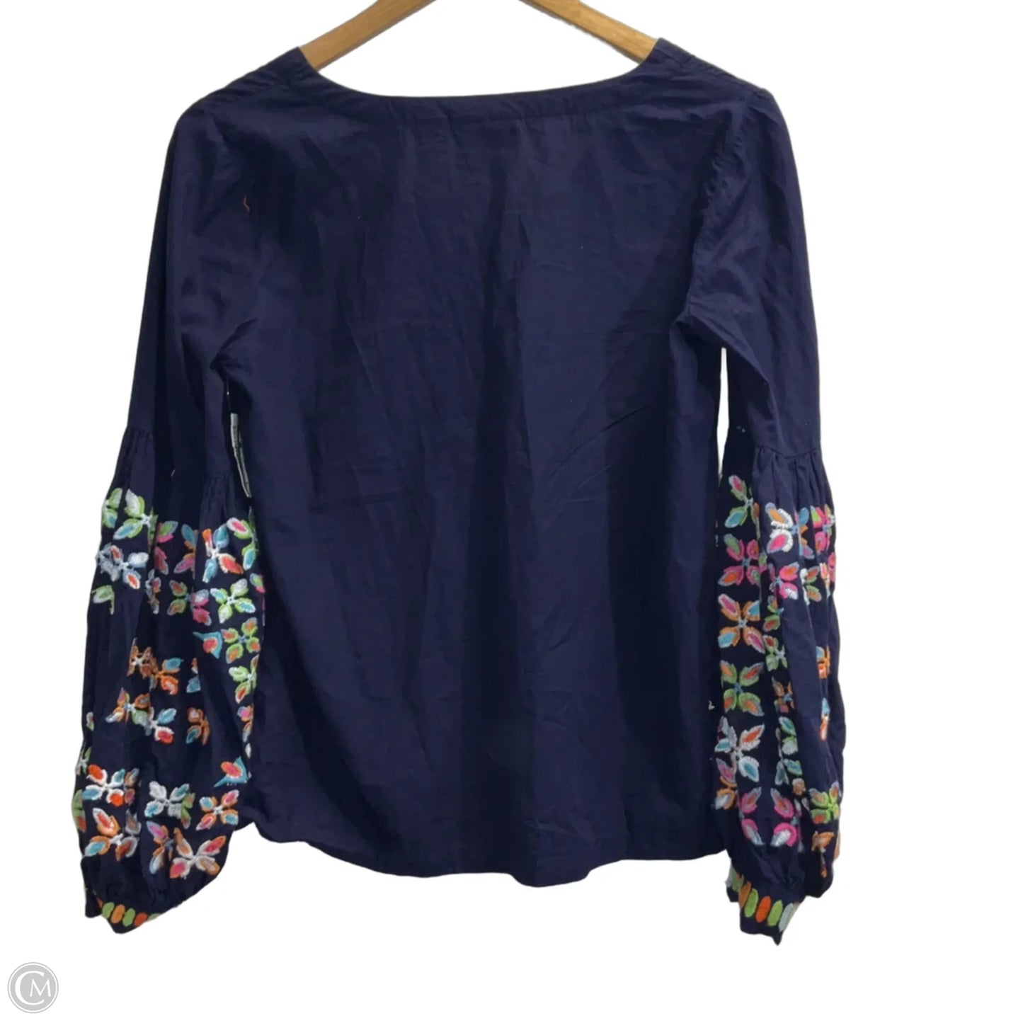 Top Long Sleeve By Maeve In Blue, Size: 6
