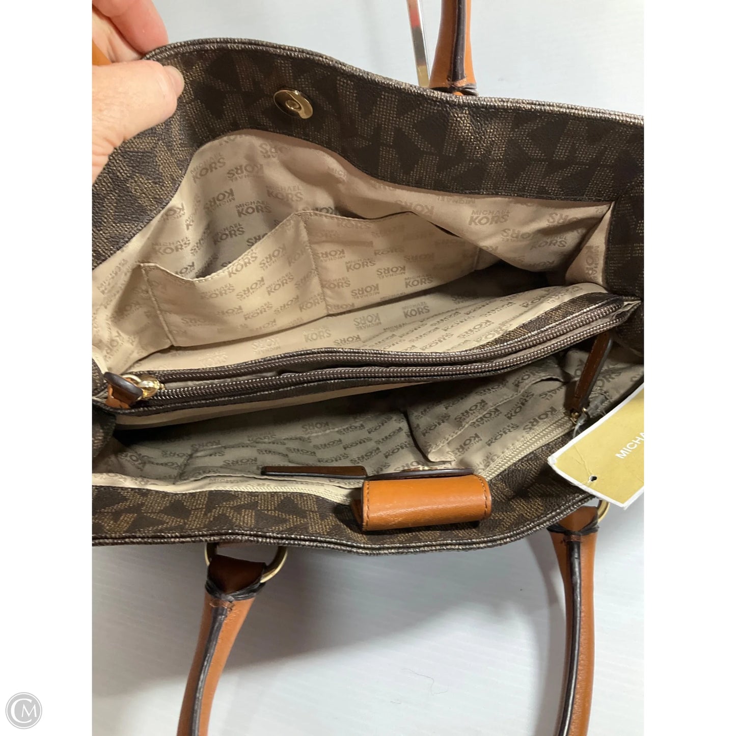 Crossbody Designer By Michael Kors, Size: Medium