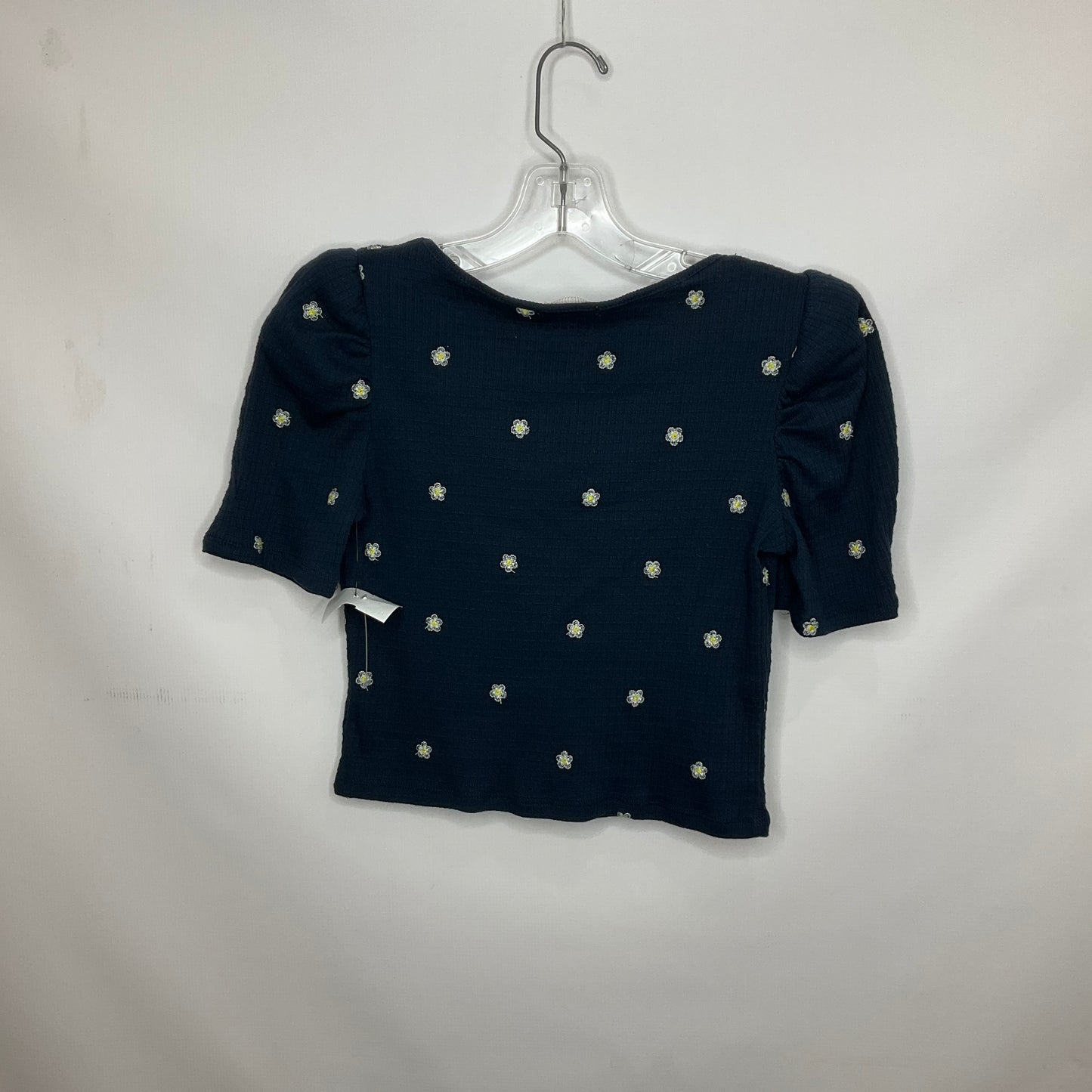 Navy Top Short Sleeve Francesca's, Size M