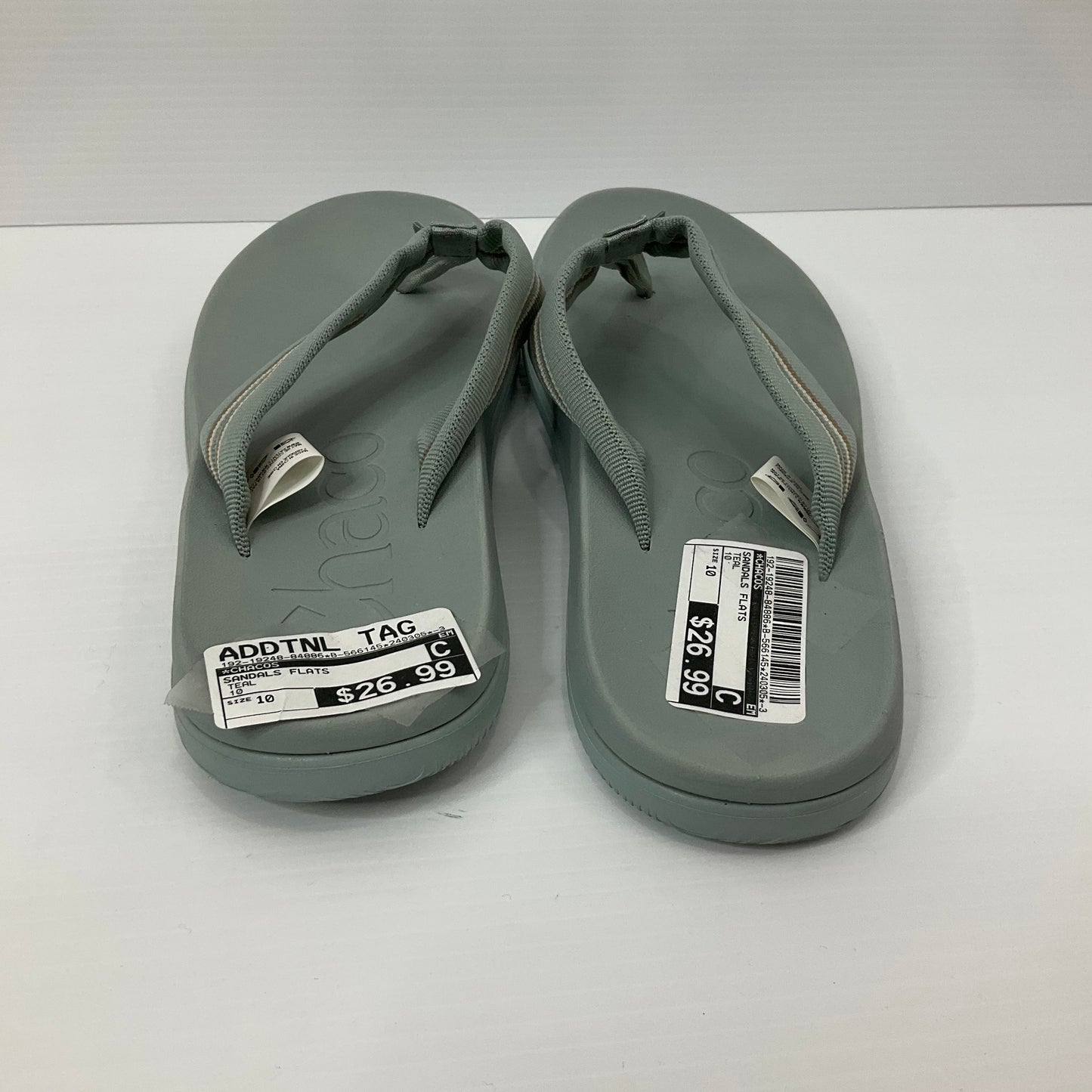 Teal Sandals Flats Chacos, Size 10