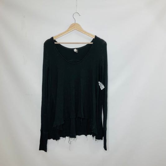 Black Top Long Sleeve Basic We The Free, Size S