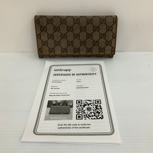 Wallet Luxury Designer By Gucci  Size: Large