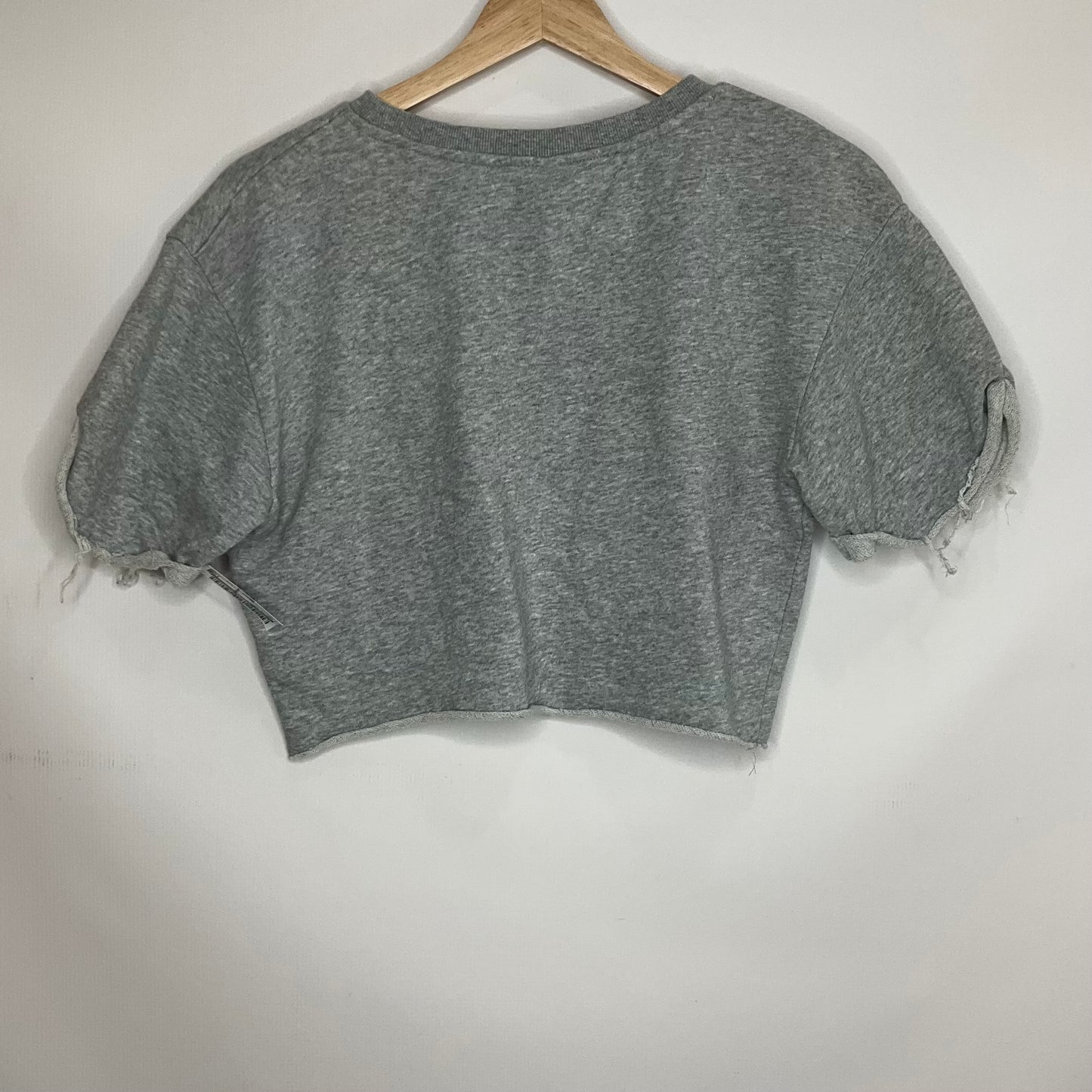 Grey Top Short Sleeve Basic Divided, Size S