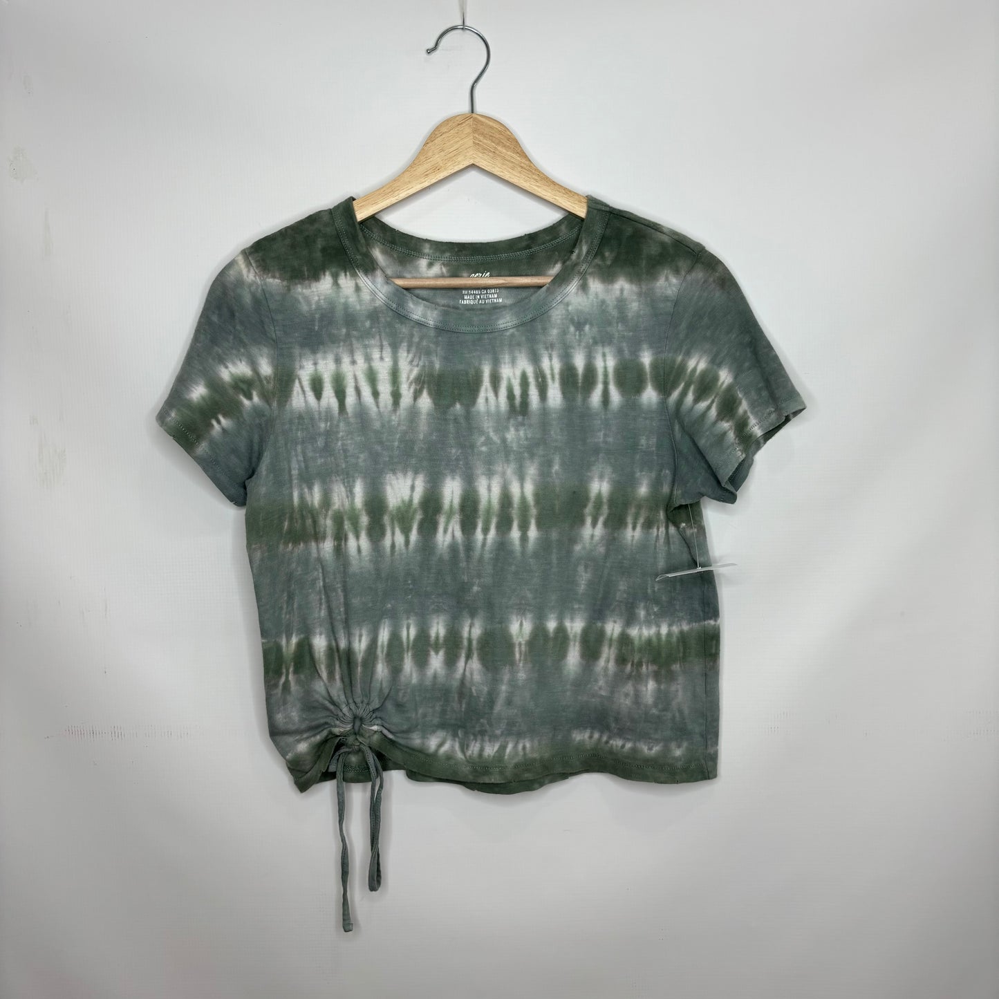 Tie Dye Print Top Short Sleeve Aerie, Size S