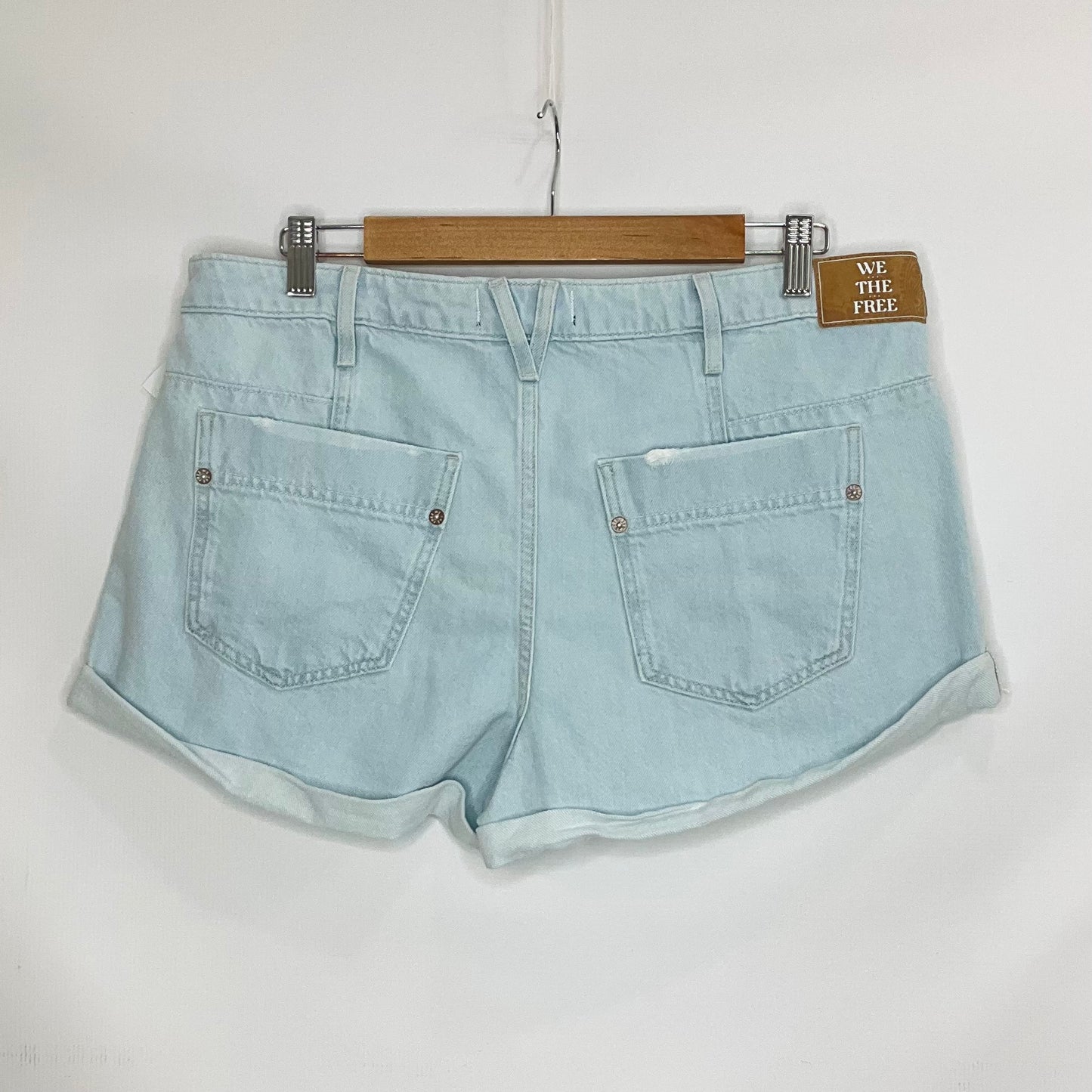 Blue Denim Shorts We The Free, Size 12