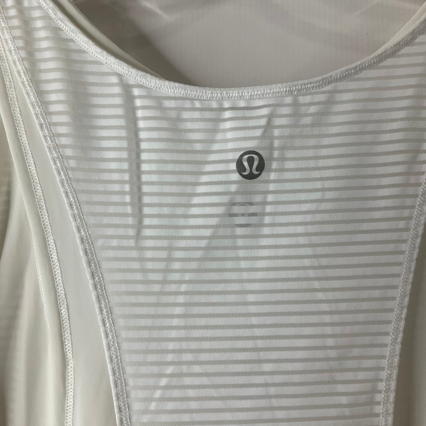 Athletic Tank Top By Lululemon In White, Size: 12