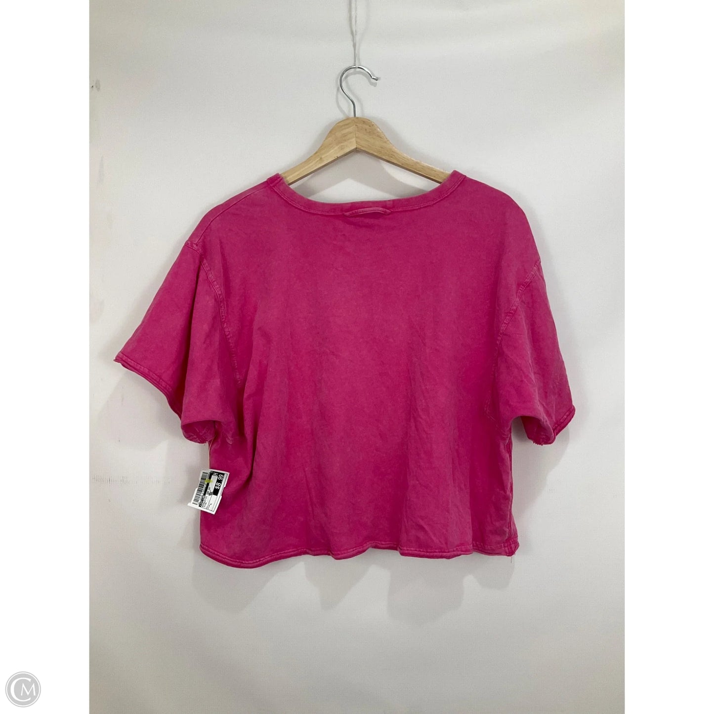 Athletic Top Short Sleeve By Joy Lab In Pink, Size: L