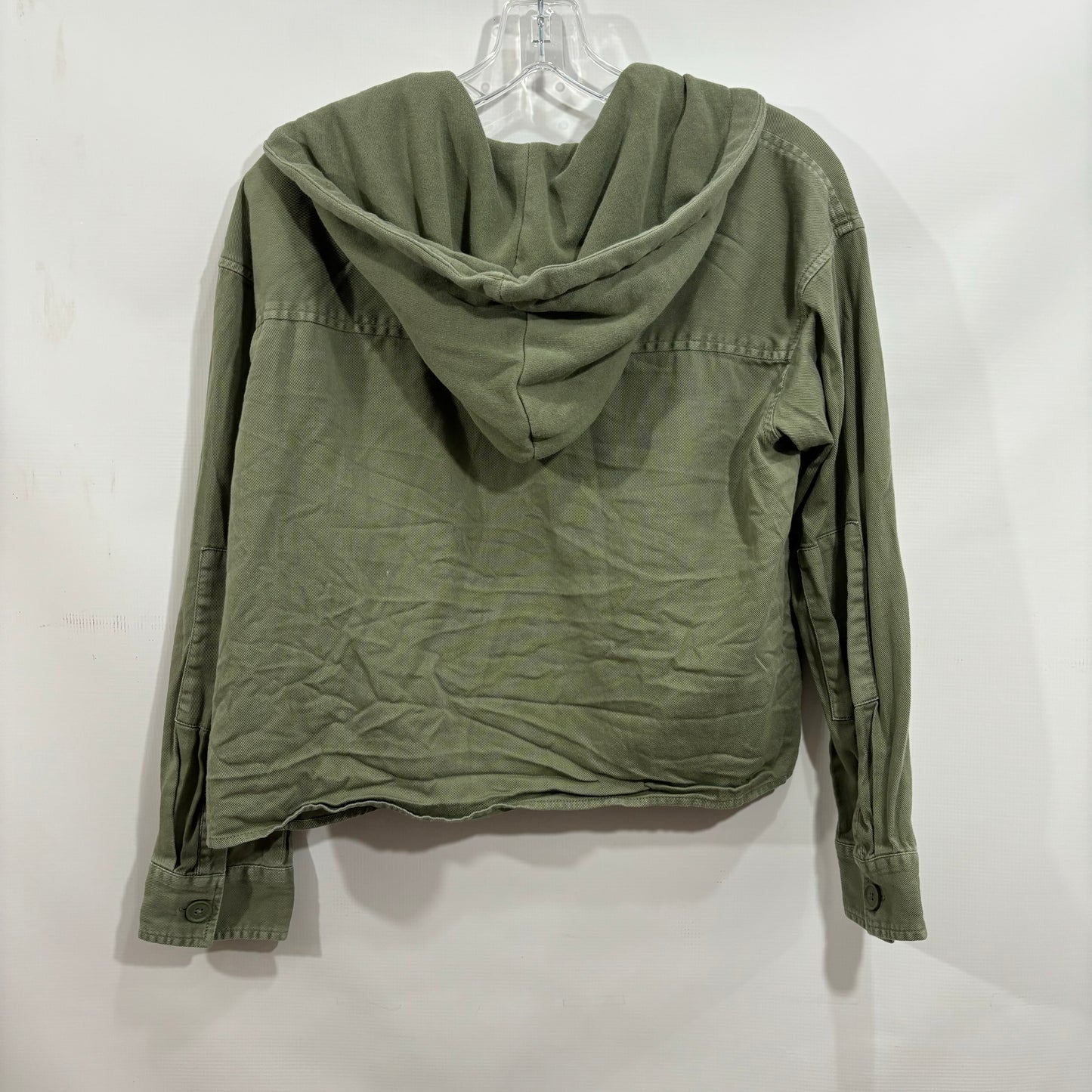 Jacket Shirt By American Eagle In Green, Size: M