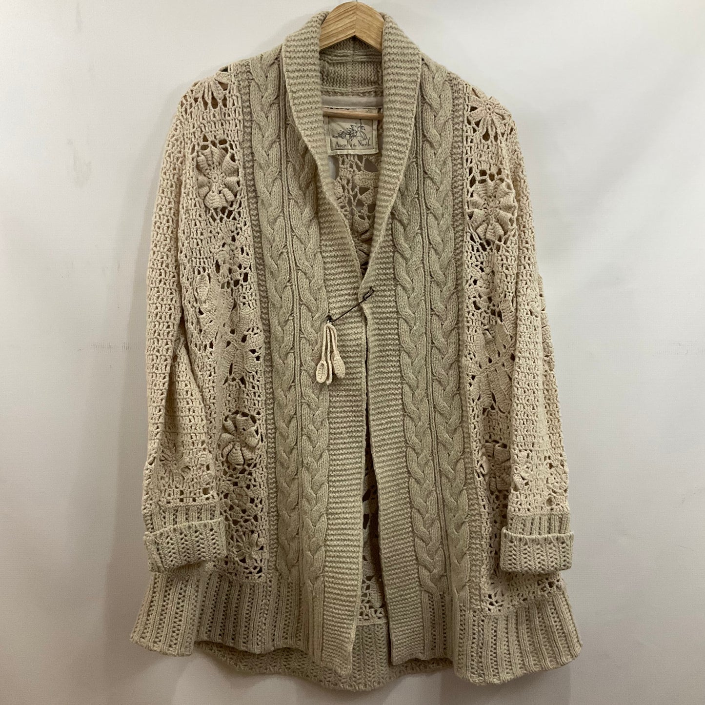 Sweater Designer By Cmb In Cream, Size: S