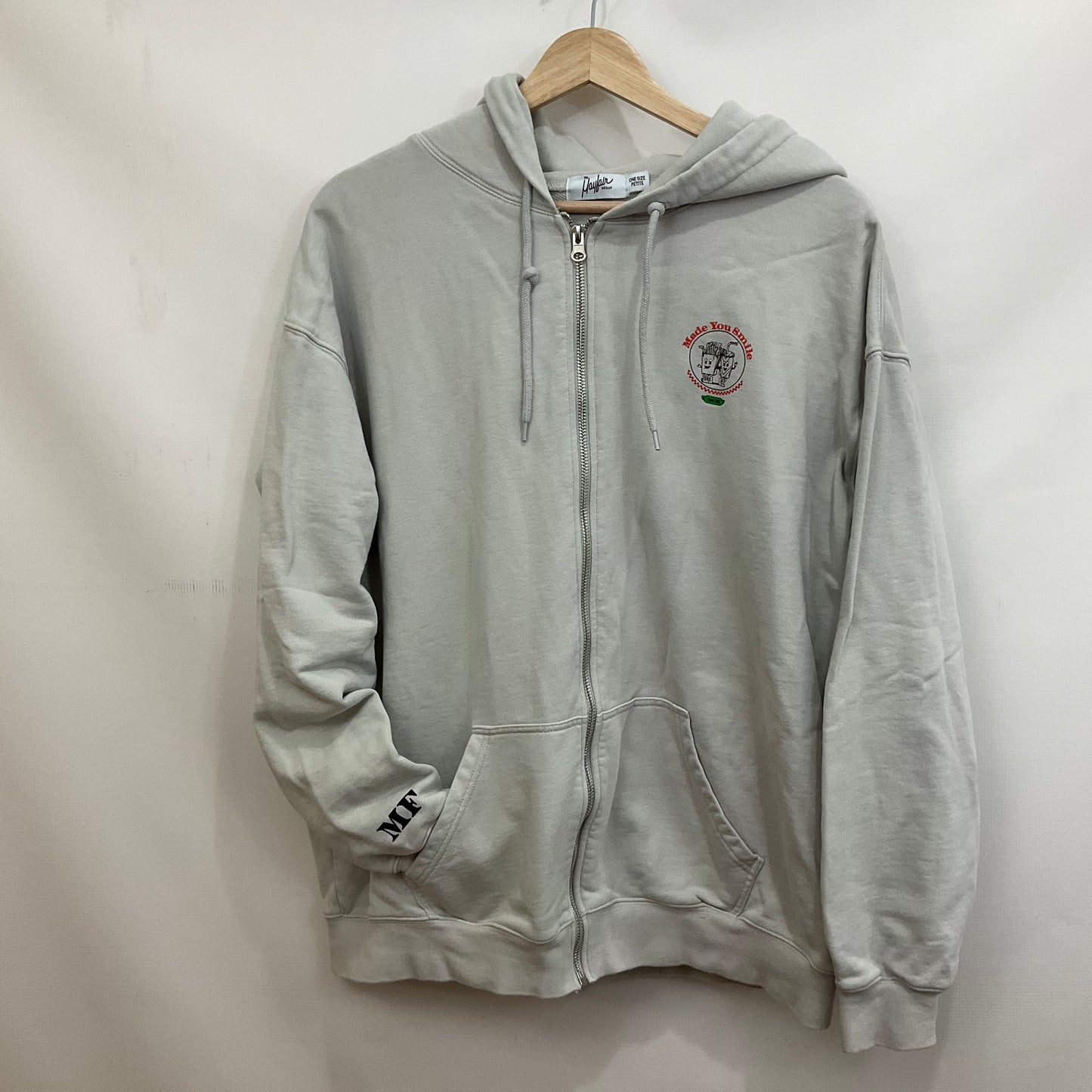 Athletic Jacket By Cmb In Grey, Size: Osfm