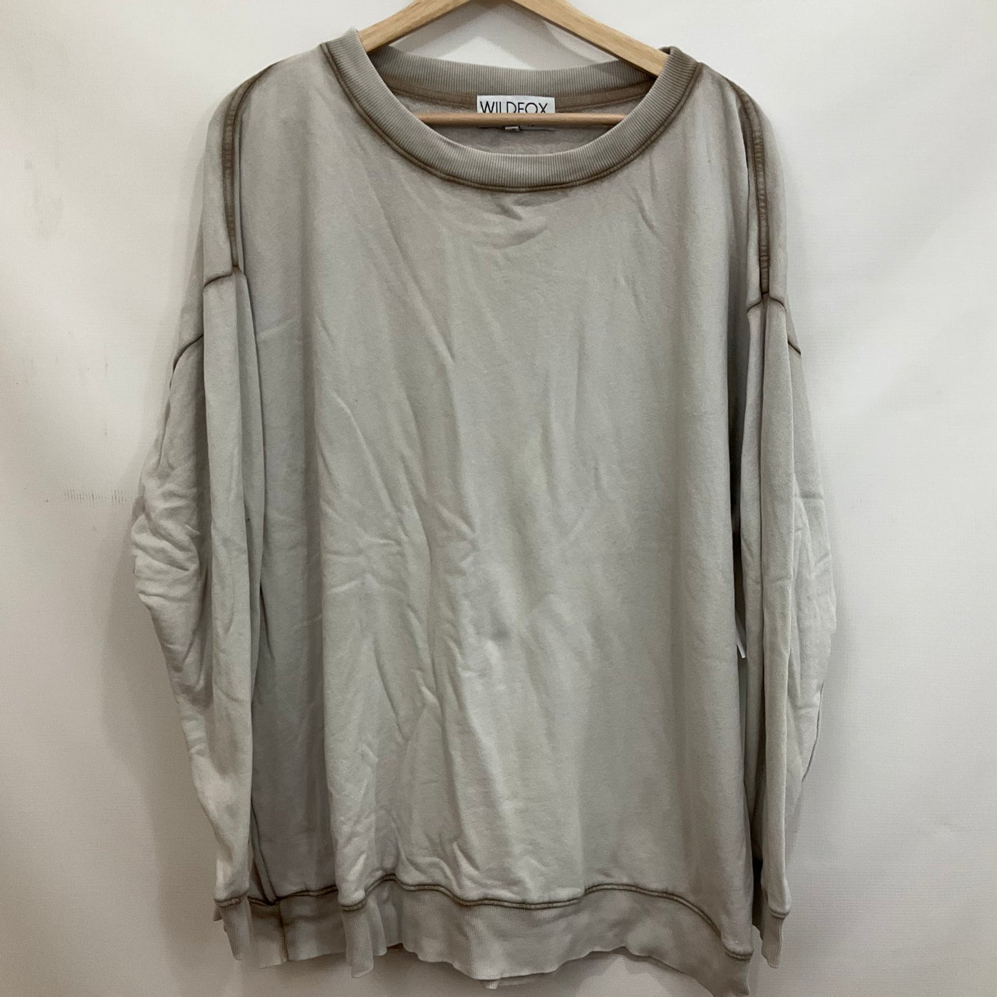 Sweatshirt Crewneck By Wildfox In Brown, Size: S