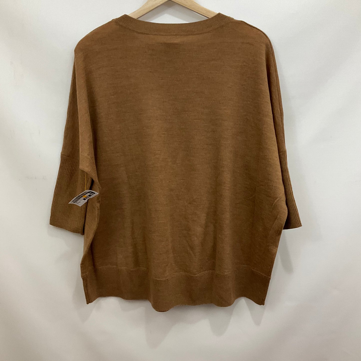 Sweater Short Sleeve By Anthropologie In Tan, Size: S