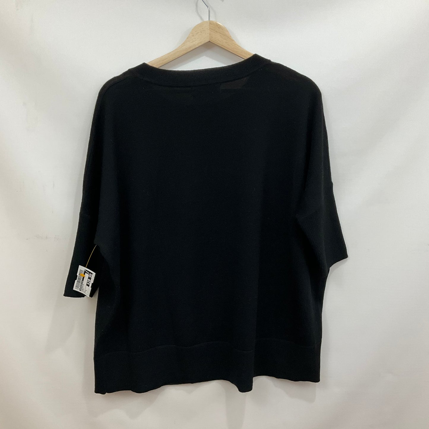 Sweater Short Sleeve By Anthropologie In Black, Size: S