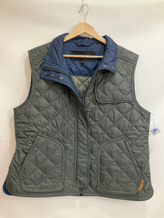 Vest Puffer & Quilted By Coach In Green, Size: Xl