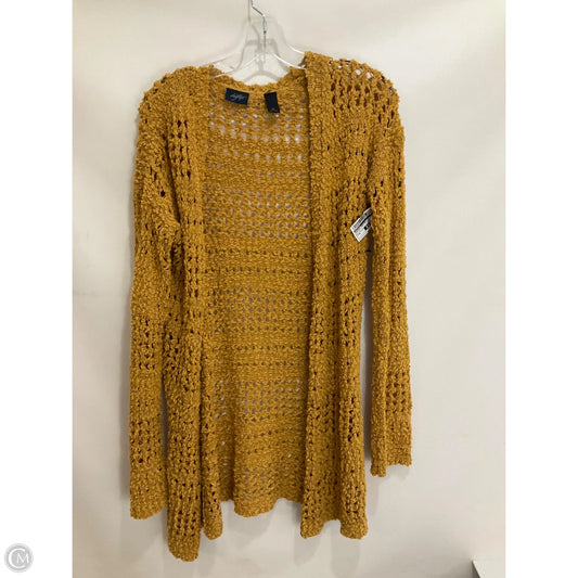 Sweater Cardigan By Daytrip In Yellow, Size: M